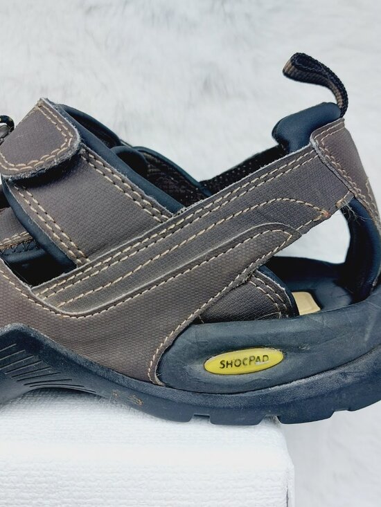 Teva Men\'s Brown Forebay Close Toe Breathe Shoc Pad Fisherman Sandal Size 10 main image 8